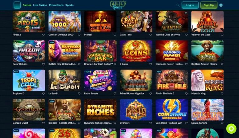 AllSpins Casino Games