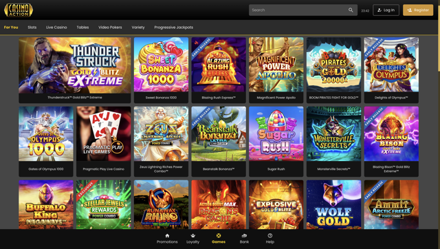 Casino Action Games Medium