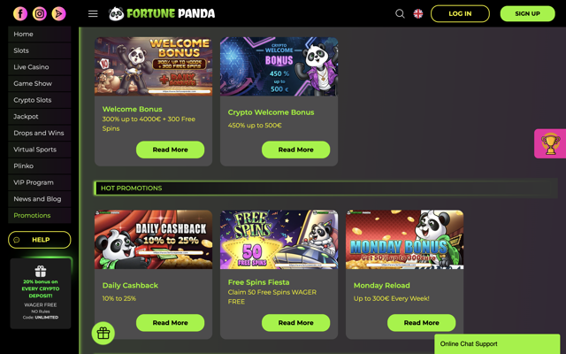 Fortune Panda Bonus