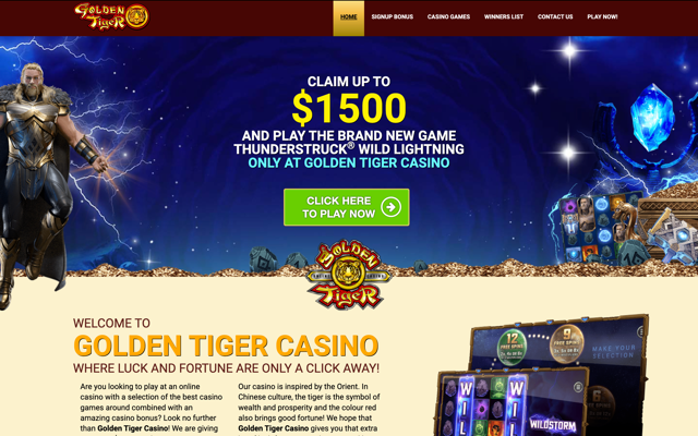 Golden Tiger Casino Home