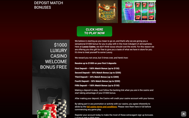 Luxury Casino Bonus