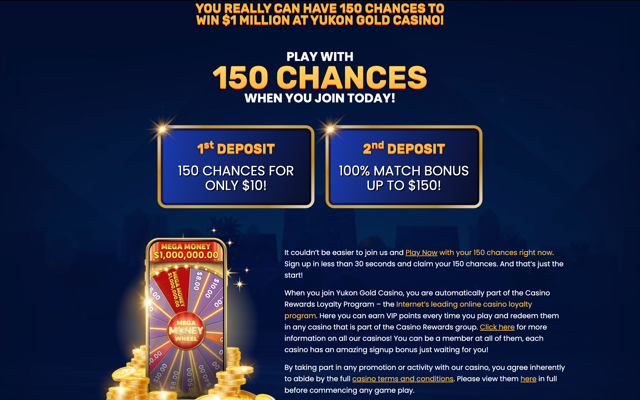 Yukon Gold Casino Bonus