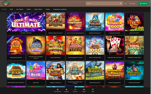 Yukon Gold Casino Games