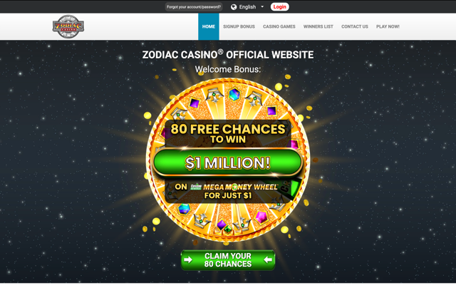 Zodiac Casino Home