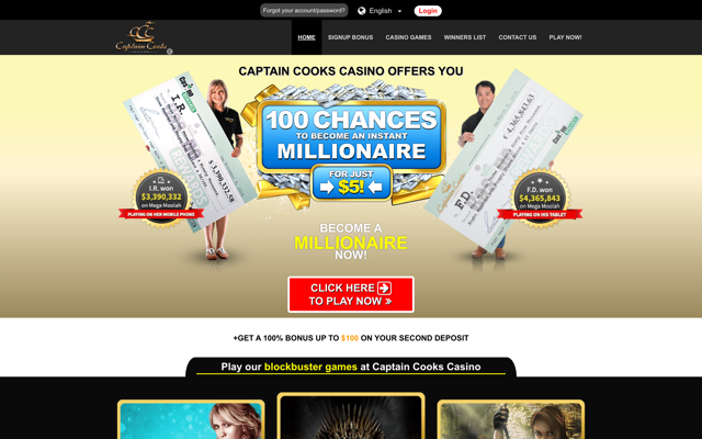 captain cook casino Home Medium