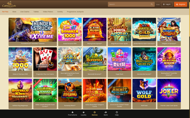 captain cook casino games Medium