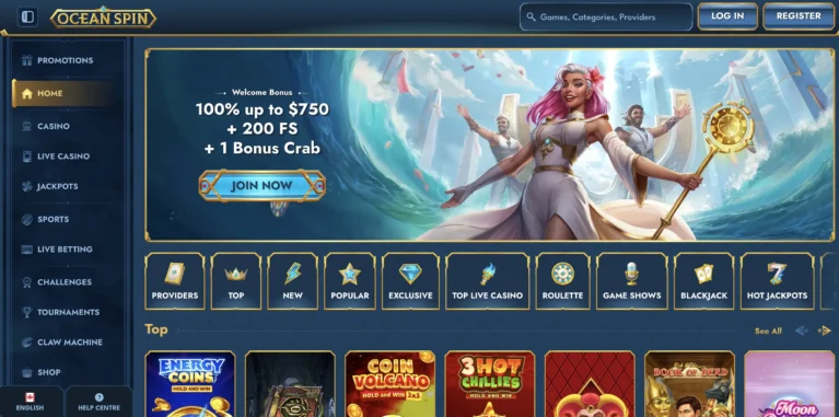 Homepage OceanSpin