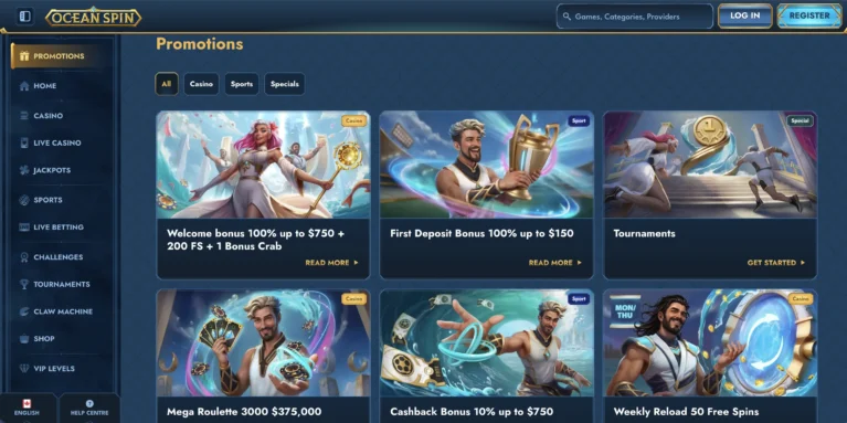 Promotions OceanSpin