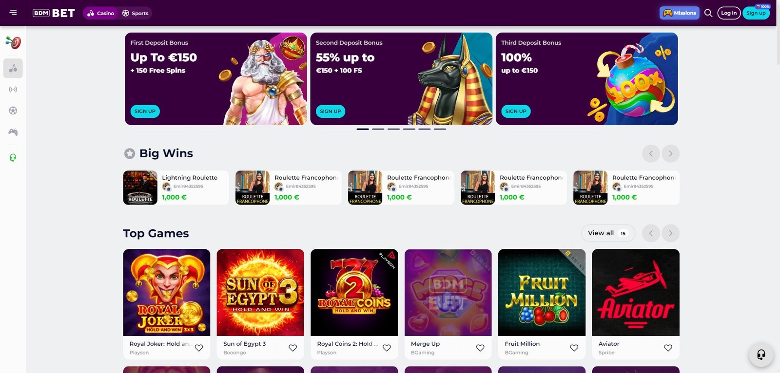 BdmBet casino