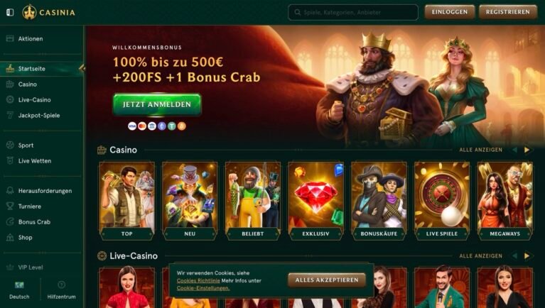 casinia-casino-Games