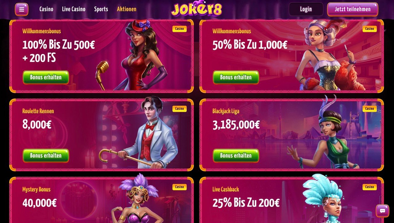 Joker8 casino promotions Large