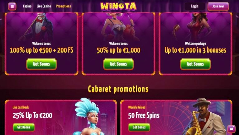 Winota Casino Promotions