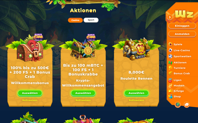 Wazamba Casino Bonus