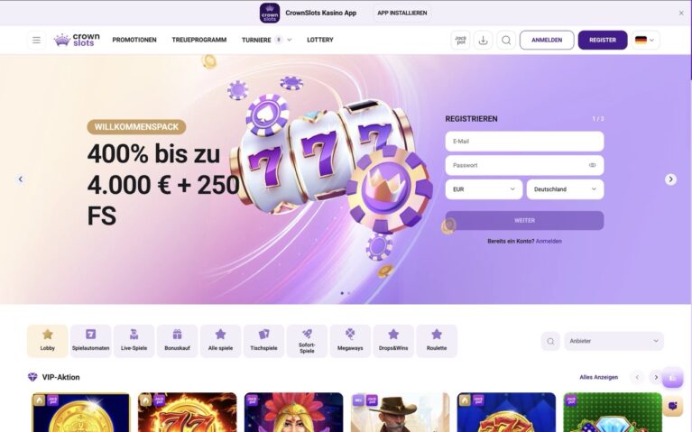 Crown slots Casino Home