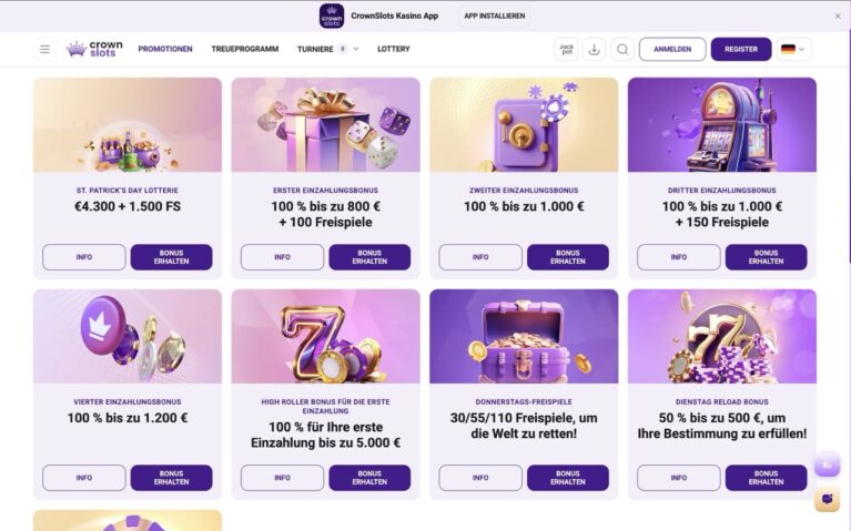 Crown slots Casino Promotion
