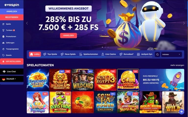 Evospin Casino Home