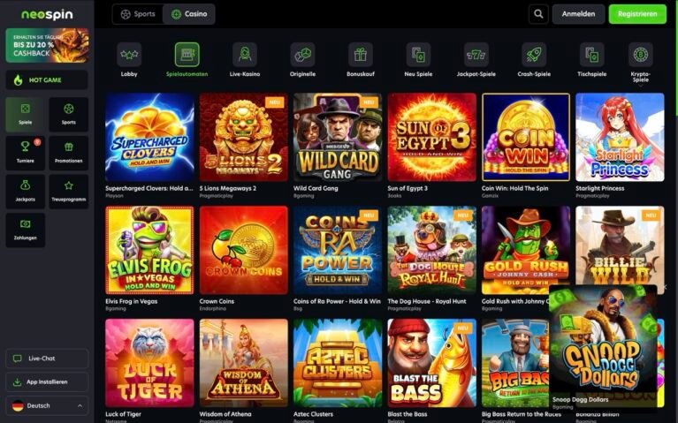 Neospin Casino Games