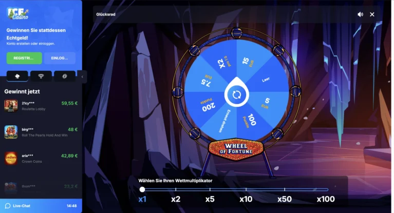 Ice Casino Spin the wheel