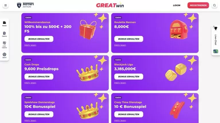 Greatwin Casino Promotions Large