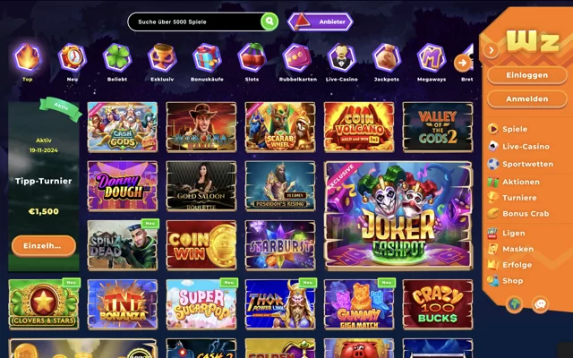 Wazamba Casino Slots