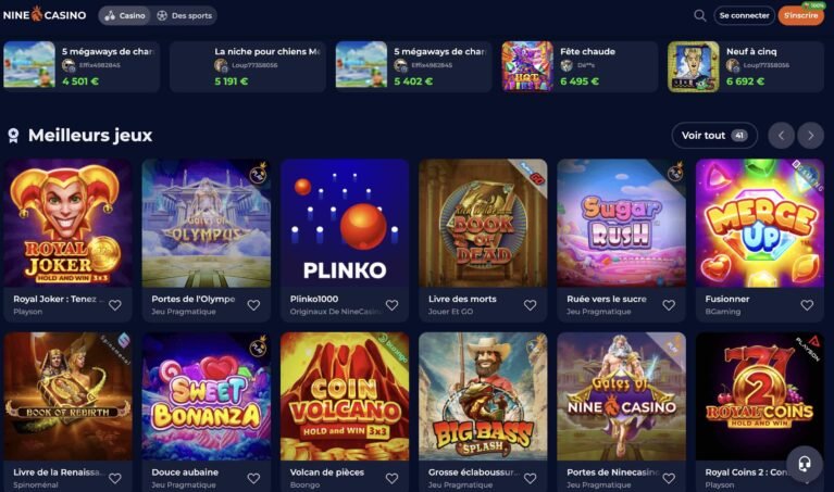 Nine-casino-game-page