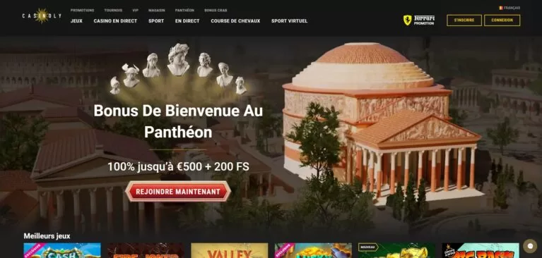 casinoly casino homepage