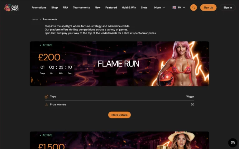 firejackpot casino tournament