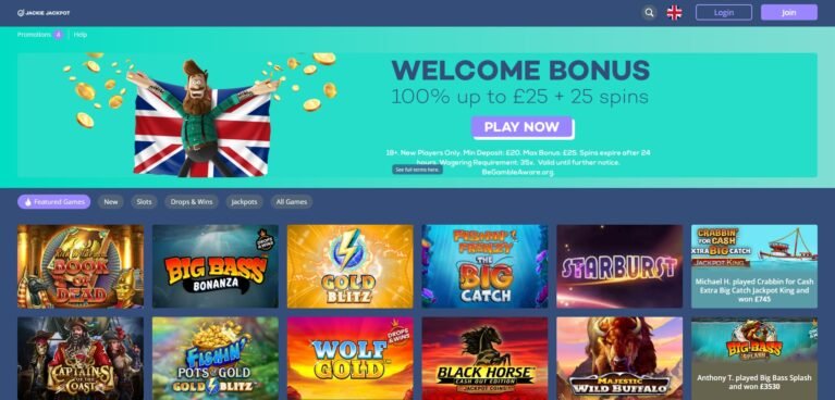 jackiejackpot casino homepage image