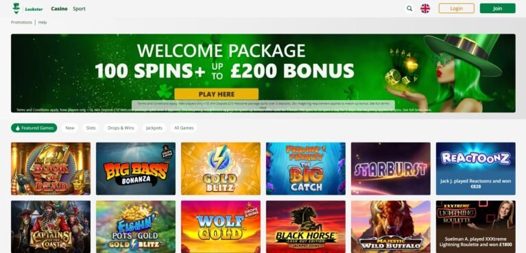 luckster-casino-homepage