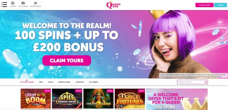 queenplay-casino-homepage
