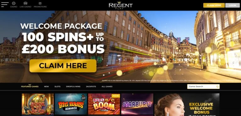 Regent play casino homepage 2