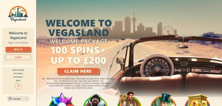 Vegas land casino homepage 2