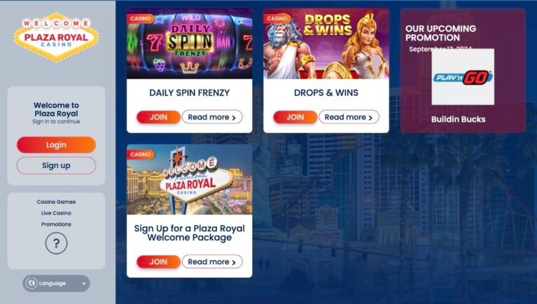 Plazaroyal Casino Promotions