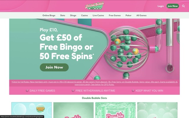 Double Bubble Bingo Homepage Medium