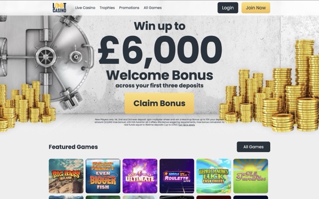 Loot Casino Home
