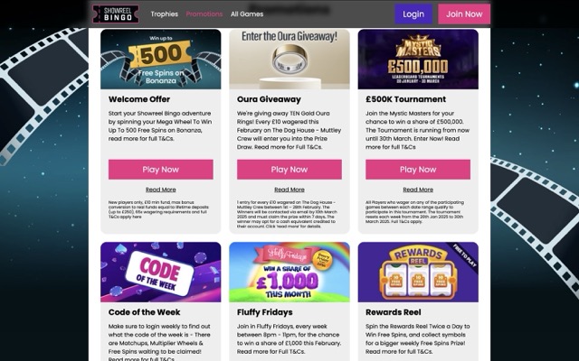 Showreel Bingo Promotions