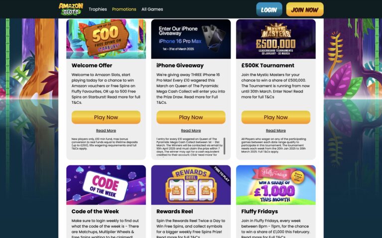 Amazon Slot Promotions