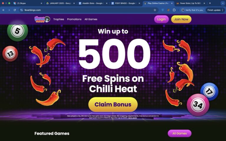Fever Bingo Home