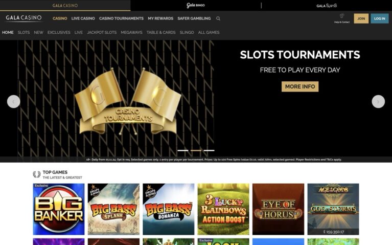 Gala Casino Home