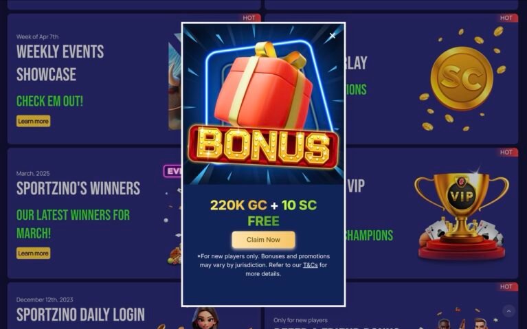 Sportzino Casino Bonuses