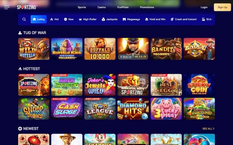 Sportzino Casino Games